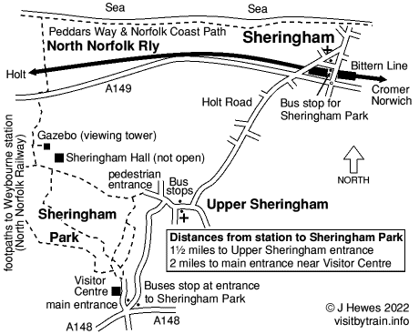 Sheringham Park map