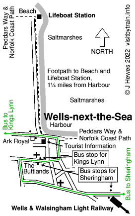 Wells Next The Sea map