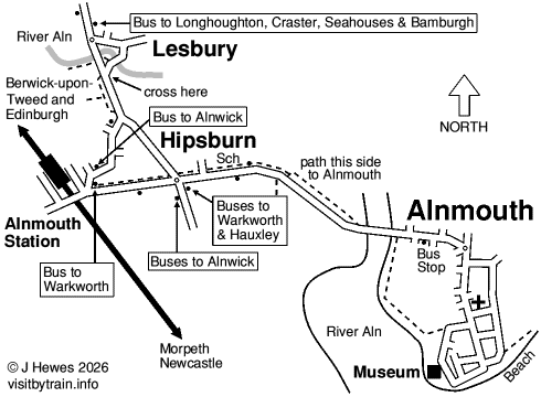 Alnmouth map