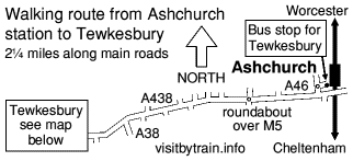 Ashchurch map