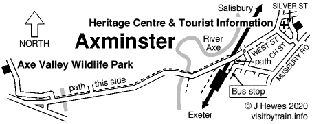 Axminster map