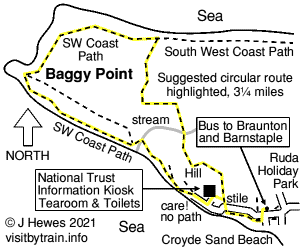 Baggy Point map