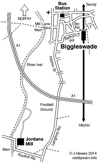 Biggleswade map
