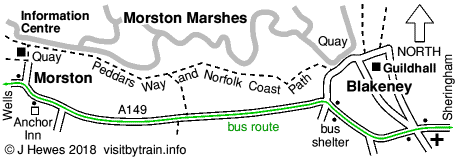 Blakeney and Morston map