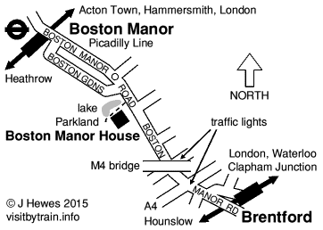Boston Manor map