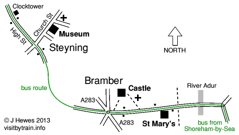 Bramber and Steyning map