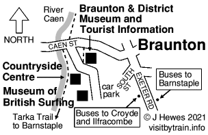 Braunton map