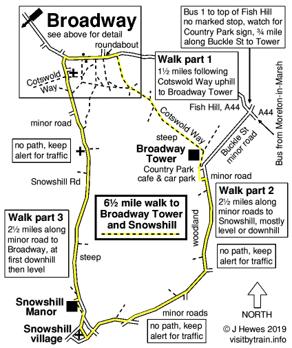 Broadway Walk map