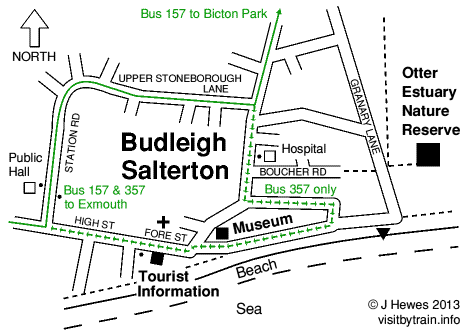 Budleigh Salterton map