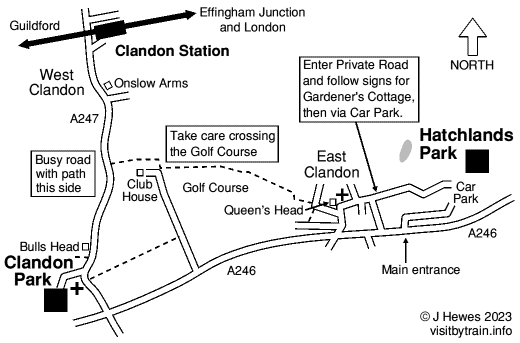 Clandon map
