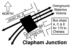 Clapham Junction map