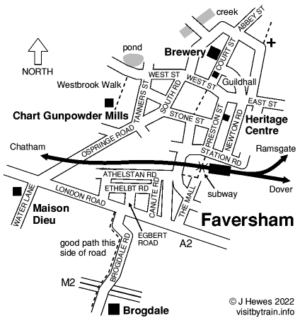 Faversham map
