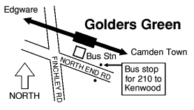 Golders Green map