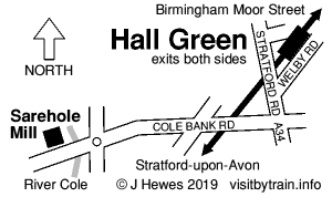 Hall Green map