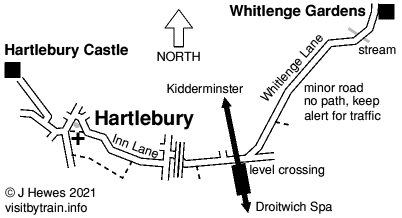 Hartlebury map