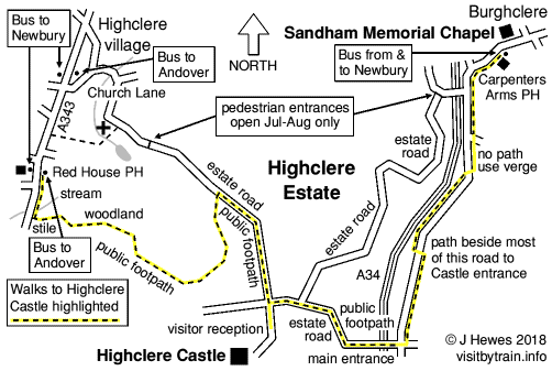 Highclere map