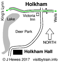 Holkham Hall map
