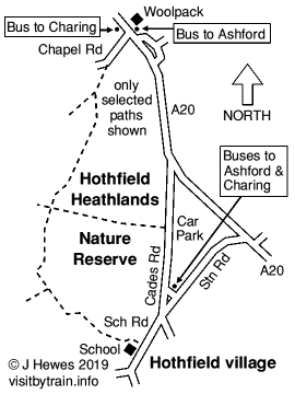 Hothfield map