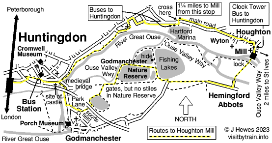 Huntingdon map