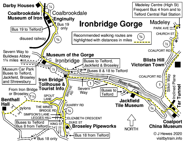 Ironbridge Gorge map