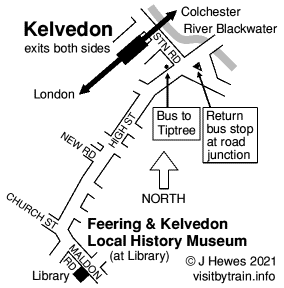 Kelvedon map