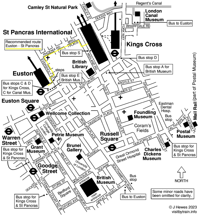 Kings Cross and St Pancras International map