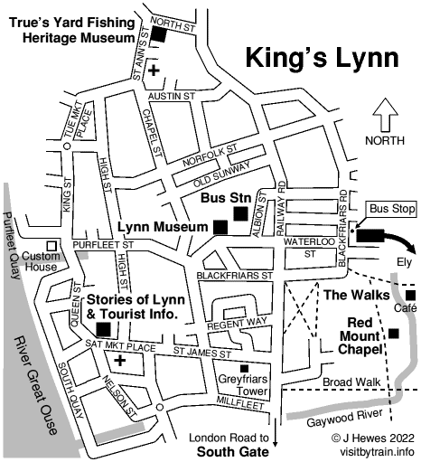 Kings Lynn attractions map
