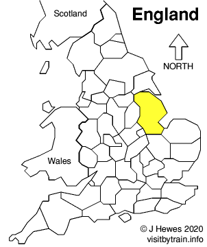 Map showing location of Lincolnshire