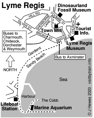 Lyme Regis map