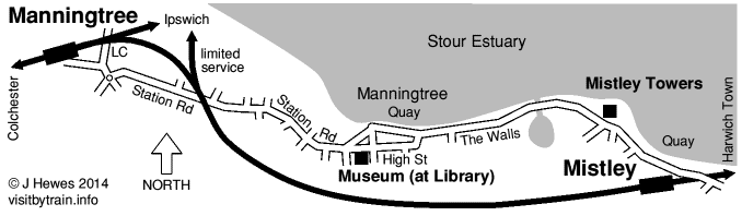 Manningtree and Mistley map