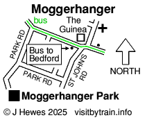 Moggerhanger map