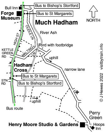 Much Hadham map