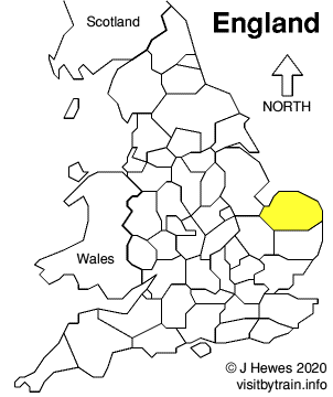 Map showing location of Norfolk