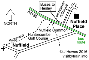 Nuffield Place map