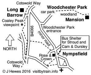 Nympsfield map