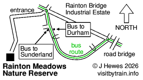 Rainton Meadows map