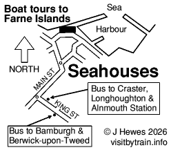 Seahouses map