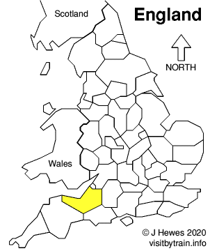 Map showing location of Somerset