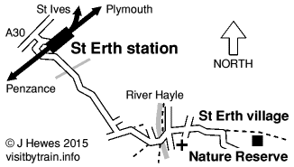 St Erth map