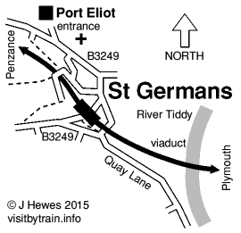 St Germans map
