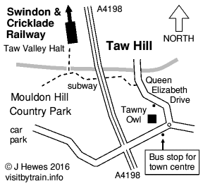 Swindon & Cricklade Railway map