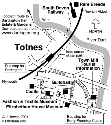 Totnes map