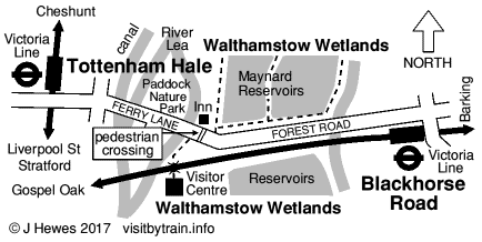 Tottenham Hale and Blackhorse Road map