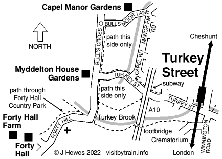 Turkey Street map