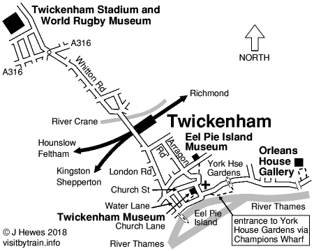 Twickenham map