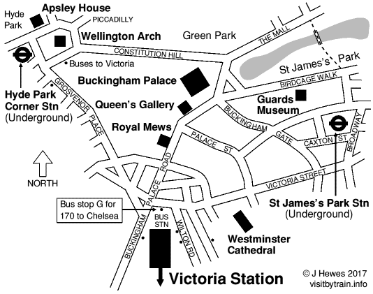 St James's Park map