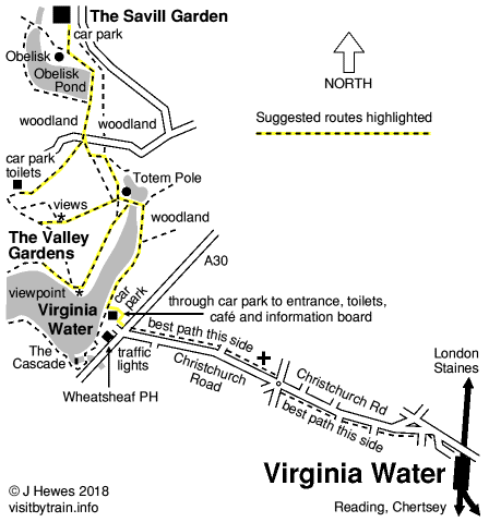 Virginia Water map
