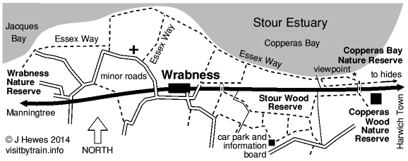 Wrabness map