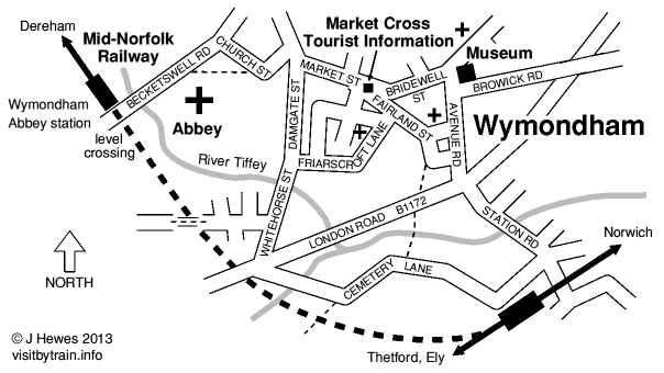 Wymondham map